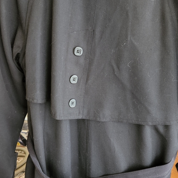 Black wool lined fallcoat - Picture 3 of 4